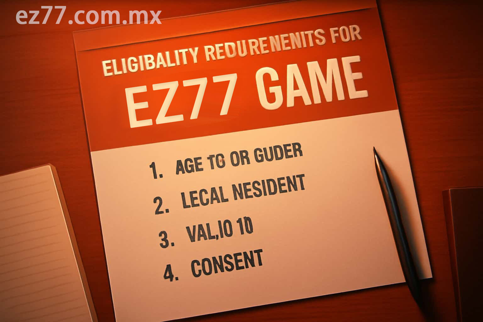 EZ77 Registration Eligibility and Account Rules