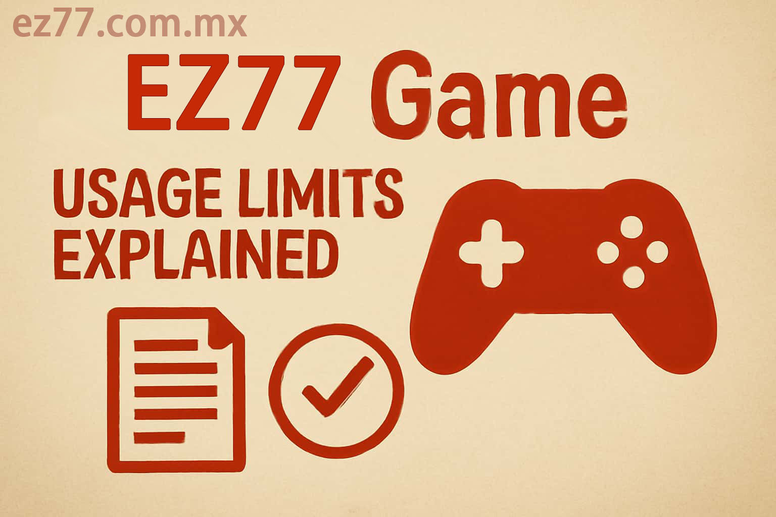 EZ77 Usage Limits and Personal Control Settings